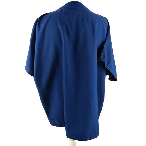 Fashion Seal Healthcare Women's Scrub Top Size x Large Regular Navy Blue - Picture 4 of 7